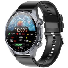 Ceas smartwatch, Valdus VE57 Pro, tensiune arteriala, terapie cu impulsuri, monitorizare saturatie oxigen si glucoza, EKG, termometru, monitorizare so