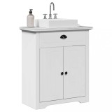 vidaXL Dulap pentru chiuvetă de baie &bdquo;BODO&rdquo; Alb 70x35x80 cm