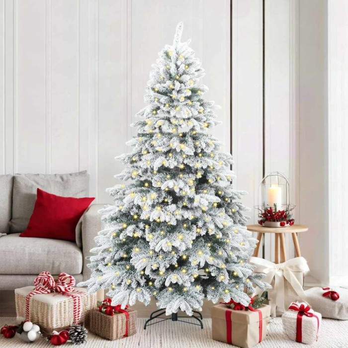 vidaXL Brad de Crăciun artificial cu 300 LED Verde 180 cm PE și PVC 3397610