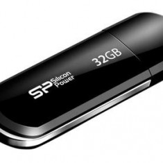Stick USB Silicon Power LuxMini 322, 32GB SP, USB 2.0 (Negru)