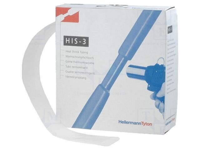 Manşon termocontractabil 3:1, transparent, 24mm, HELLERMANNTYTON