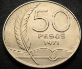 Moneda exotica 50 PESOS - URUGUAY anul 1971 * cod 4547 B