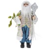 Mos Craciun 45 cm cu Sceptru, Multicolor, Plastic si Sintetic - Decoratiune Craciun Iliadis Alexandros