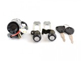 Set Contact Honda Chiocciola 00-06 NES 00-07 125cc 150cc, Incuietoare Sa + Buzunar Acte, Mufa 2 Fire, Distanta 50mm, Tija 15mm