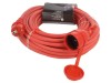 Cablu prelungitor KEL 20m 16A 1 priza roșu IP44 Guma 3x1.5mm&sup2;