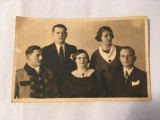 Fotografie veche carte postala, anii 30, portret familie, Targu Mures N Szabo