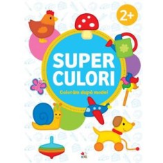 Super culori. Coloram dupa model.