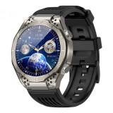 Smartwatch iSEN JA01 Silver, AMOLED 1.43 HD, Glicemie, Apel Bt, Apel SOS, Asist. vocala, Nivel radiatii, EKG, Acid uric, Lipide sange, Masa corporala