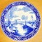 C368- Platou vechi portelan Boch Delfts Olanda manual pictat stare foarte buna.