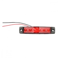 Lampa laterala de gabarit cu LED 12 24V ROSU