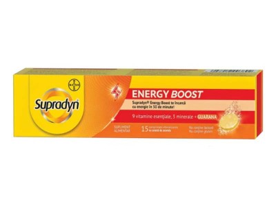 Multivitamine si Minerale Supradyn Energy Boost 15 comprimate efervescente Bayer foto