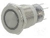 Intrerupator anti-vandalism, ON-ON, &Oslash;19mm, ONPOW - LAS1-AGQPF-11ZE/R/12V/S