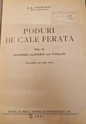 Poduri de cale ferata vol. 4 G. Kevgrafov foto