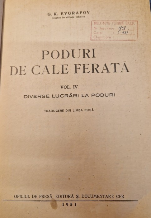 Poduri de cale ferata vol. 4 G. Kevgrafov