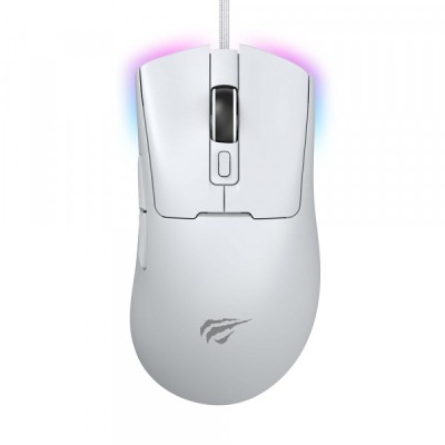Mouse Gaming Wired USB HAVIT MS966, RGB, 800DPI - 12000DPI, 1.6m, Alb foto