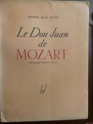 &amp;quot;Le Don Juan de Mozart&amp;quot; - P. J. Jouve foto