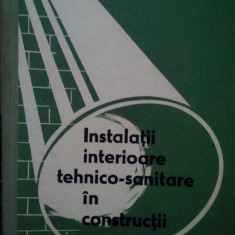 Leru Al. Octavian - Instalatii interioare tehnico-sanitare in constructii (1965)