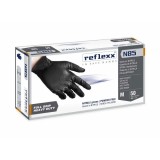 Manusi nitril groase, negre, pentru domenii tehnice, rezistente, texturate, cu aderenta ridicata, 0.15-0.20mm grosime, 50 buc/cutie