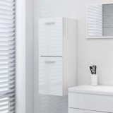 VidaXL Dulap de baie, alb extralucios, 30x30x80 cm, lemn prelucrat