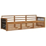 vidaXL Set de canapele de exterior 3 pcs natural Lemn Solid de Acacia 3382962
