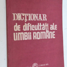 Dictionar de dificultati ale Limbii Romane