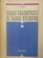 NORME GRAMATICALE SI VALORI STILISTICE-N. MIHAESCU-306667