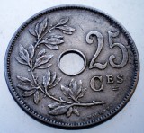 7.499 BELGIA 25 CENTIMES 1909 BELGIQUE, Europa, Cupru-Nichel