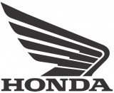 Sticker Moto Honda 12x10cm Negru Dreapta, General