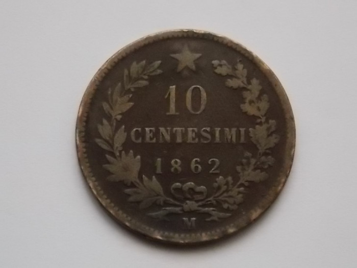 10 centesimi 1862-M Italia