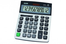 Calculator mare Exxo 12 digit, alimentare duala foto