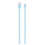 Cablu Incarcare/Date 1m Plat Astrum USB/MicroUSB Albastru
