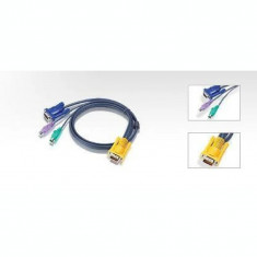 CABLU KVM ATEN convertor Serial la Video + PS/2 conector 1: SPHD-15 (T); conector 2: VGA (T) PS/2 x 2 &amp;amp;quot;2L-5202P&amp;amp;quot; foto