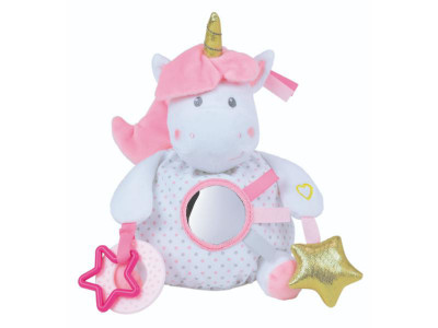 Jucarie Plus Jemini Cu Activitati 24cm Unicorn foto