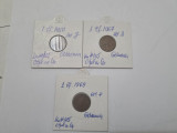 monede germania rfg 3 v de 1 pf 1950,1967,1969