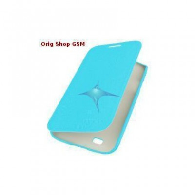 Husa piele Blackberry Z10 Rock Big City turquoise Blister foto