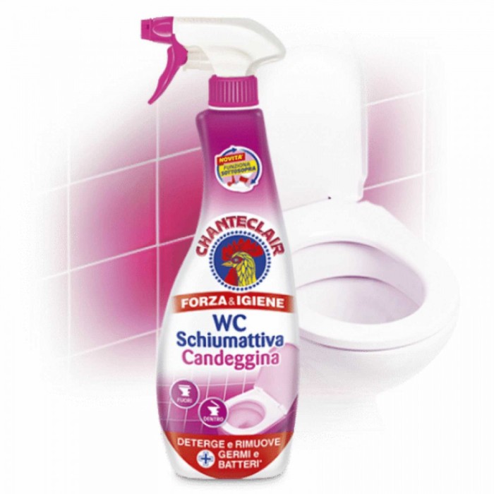 Detergent Spray WC, Clor, 625 ml, Chanteclair Schiumattiva Candeggina cu Inalbitor