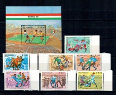 Nicaragua 1985 - Campionatul Mondial de fotbal, serie si colita neuzata