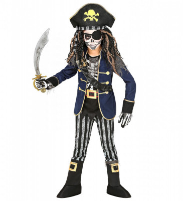 Costum Capitan Pirat Schelet Copii foto