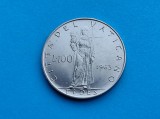 100 Lire 1963 Vatican-AUNC-RAR-in realitate arata bine!