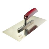 Cumpara ieftin Gletiera inox, Olejnik, 13x28 cm, maner lemn, Rosu