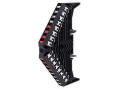 Conector Șine 1,5mm2 8 Piste 32 Borne Negru 250VAC