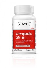 Ashwagandha ksm-66, 30 cps, aliatul omului modern in lupta contra stresului, sindromului burnout, 300 mg cps
