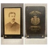 CDV Atelier Romania Bucuresti Bucuresci Bucarest Franz Mandy - Barbat cu mustata