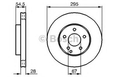 Disc frana MERCEDES E-CLASS T-Model (S211) (2003 - 2009) BOSCH 0 986 479 039 foto