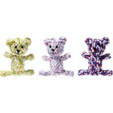 Jucarie urs John din sfoara, multicolor, 13 cm