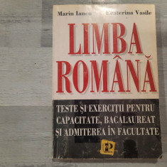 Limba romana.Teste si exercitii pentru capacitate,bacalaureat