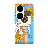 Husa compatibila cu Huawei Nova 9 model Polaroid Rainbow, Silicon, TPU, Viceversa, Transparent, Carcasa