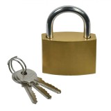 Lacăt Zinc, Model 50mm, Culoare Aurie, 3 Chei, Oem