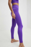 Cumpara ieftin Casall jambiere de yoga Seamless Graphical Rib culoarea violet, neted