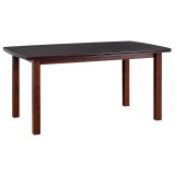 Cumpara ieftin Masa extensibila living, DM2 Bent, lemn masiv, blat MDF Furniruit, 8 persoane, 200-160x90x76 cm, nuc